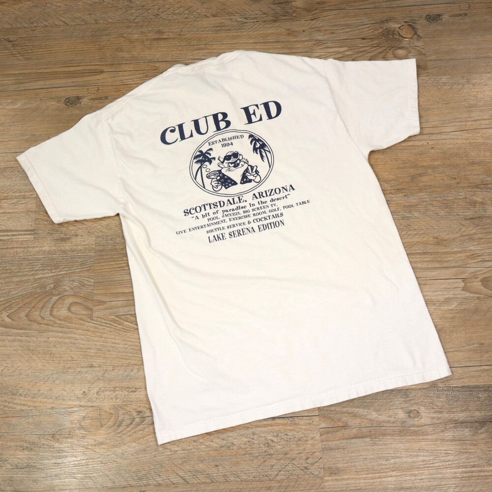 Vintage 90s Club Ed Scottsdale Arizona Taz T Shirt M Hanes Beefy T Single Stitch